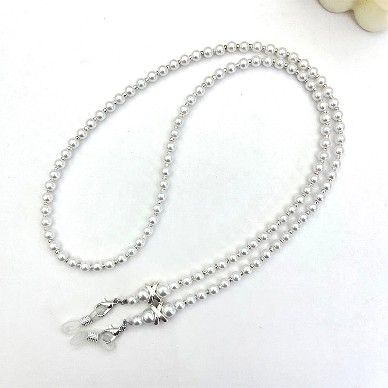 Elegante Perlenbesetzte Brillenband Karnz