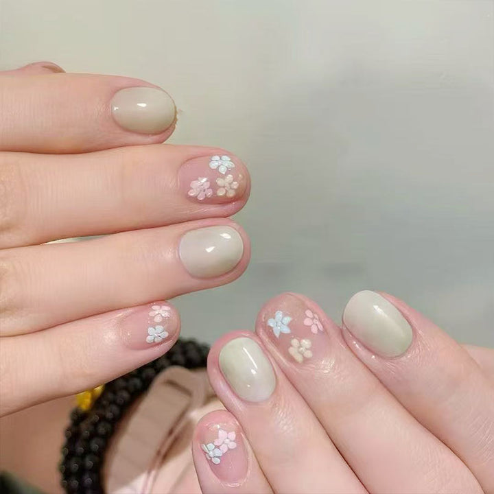 Künstlerisches katzenmotiviertes Press-On-Nagelkunstset Karnz
