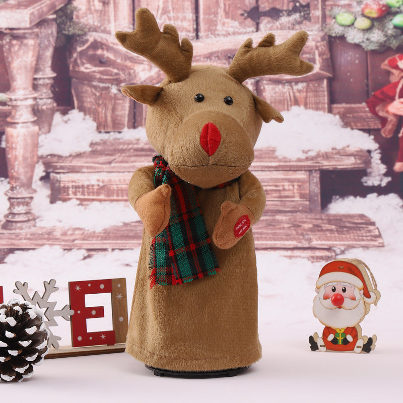 Lustige Weihnachtsmann Deko Figur Karnz