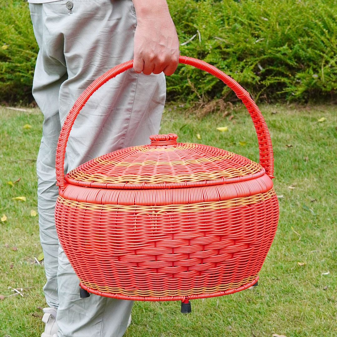 Vielseitiger Geflochtener Picknick Aufbewahrungskorb Karnz