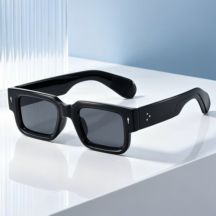 Stylische Rechteckrahmen Sonnenbrille Karnz