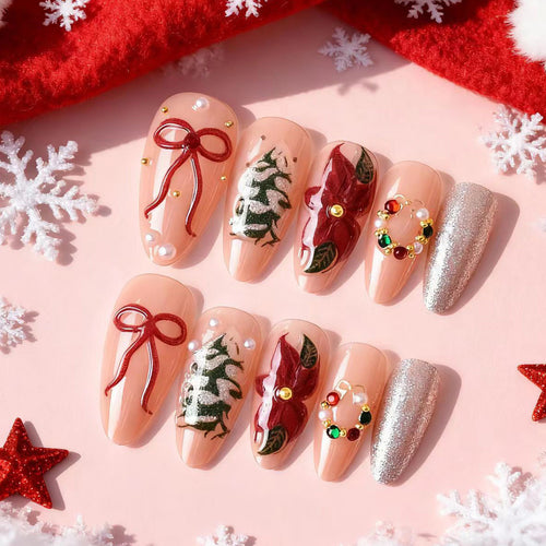 Festliches, urlaubsbezogenes Press-On-Nail-Art-Set Karnz 1790636494