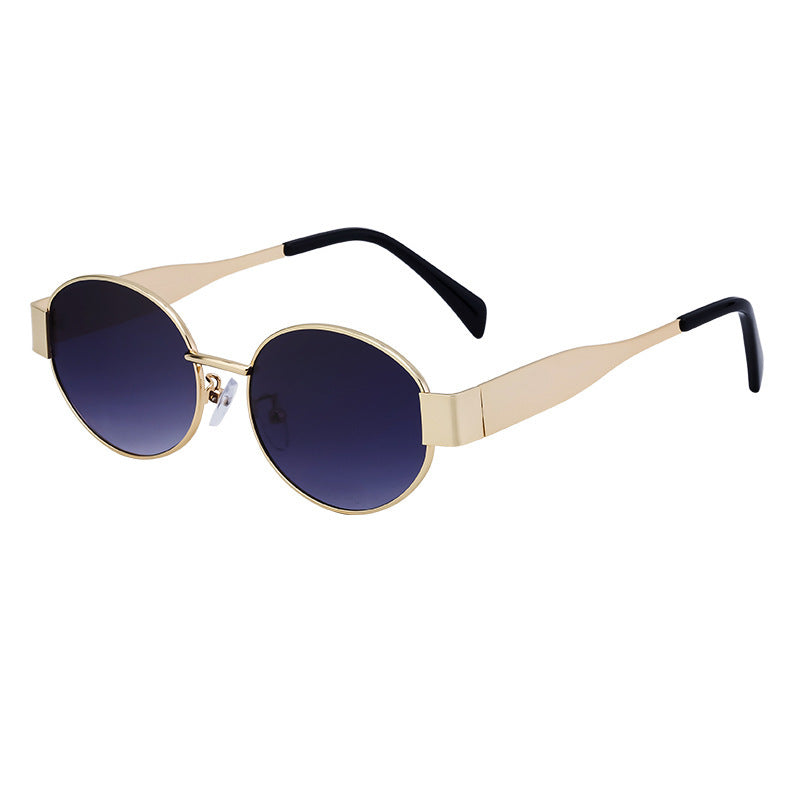 Damen modische Sonnenbrille im eleganten ovalen Design Karnz