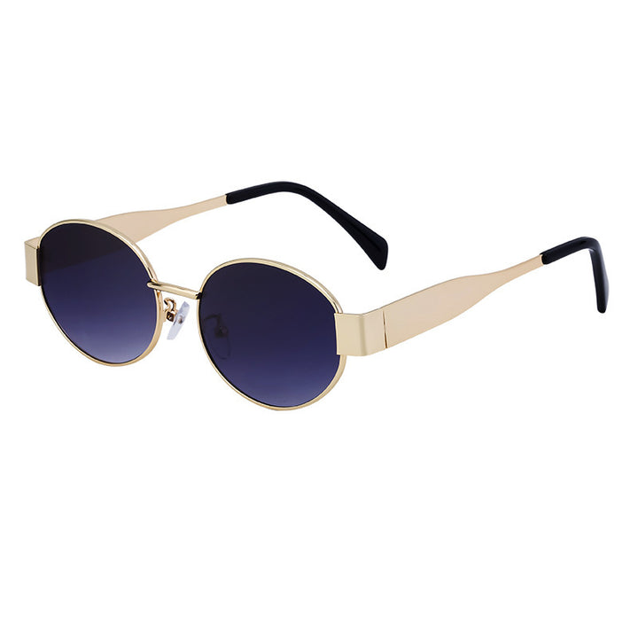 Damen modische Sonnenbrille im eleganten ovalen Design Karnz