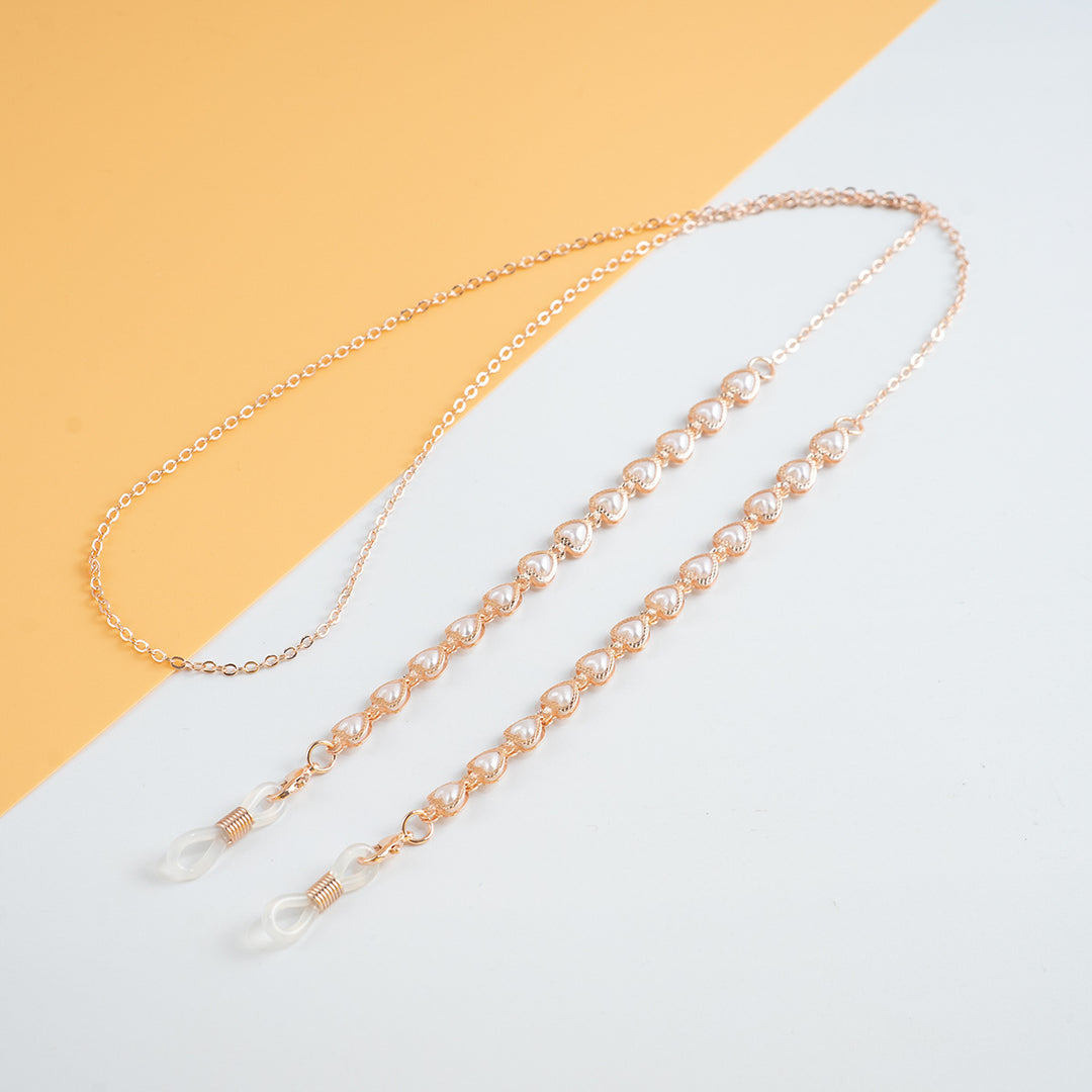 Elegante perlverknüpfte Brillenband Karnz