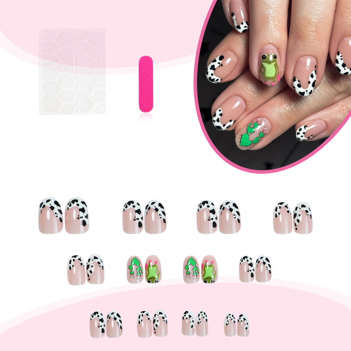 Künstlerisches Tier-Themen Press-On Nail Set Karnz
