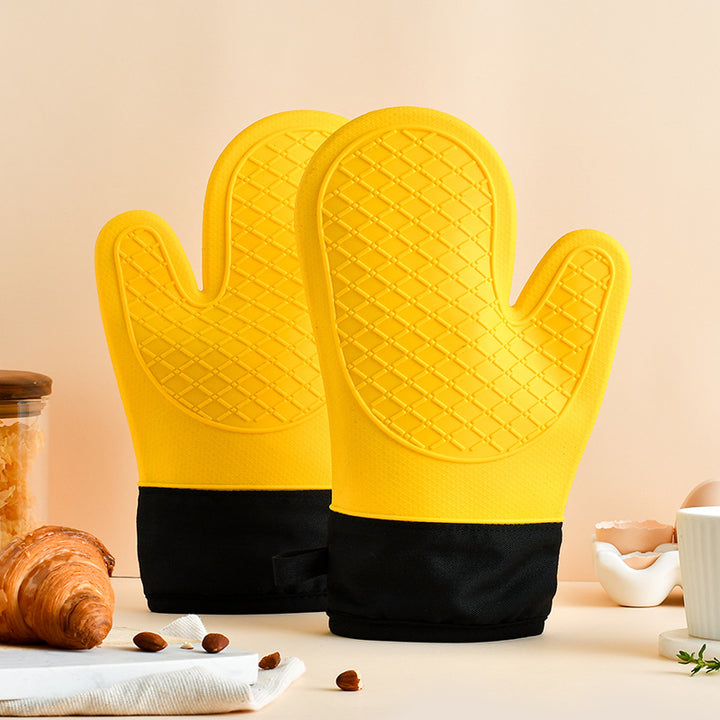 Hitzebeständige Silikonofenhandschuhe mit Ergonomischem Design Karnz