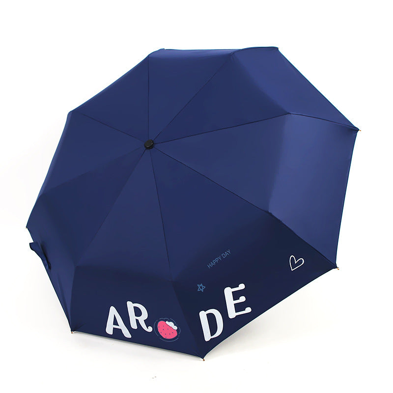 Damen Faltbarer Regenschirm mit fröhlichem Design Karnz