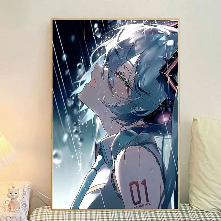 Anime-Themen Illustrierte Leinwand Kunstdruck Karnz