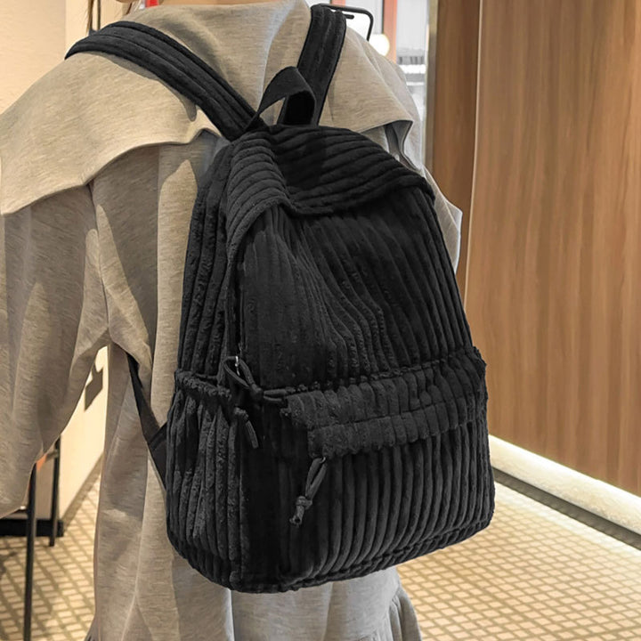 Texturierter gerippter Freizeit-Rucksack Karnz