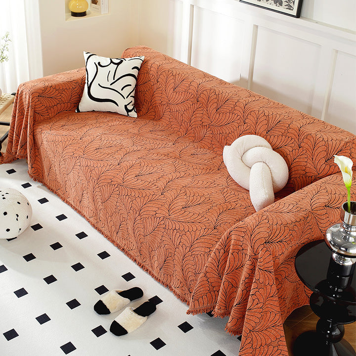 Gemütliche dekorative Fransen-Sofa-Wurfdecke