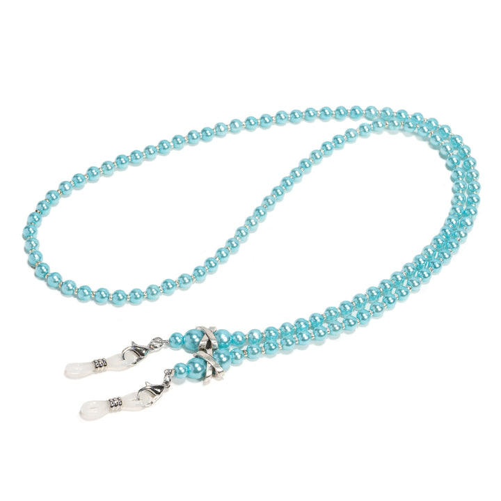 Elegante Kunstperlen Brillen Kette Karnz