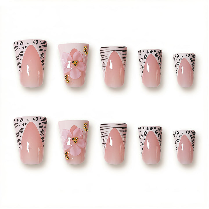 Floral Glam Press-On Nail Extensions Karnz