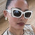 Damen oversized Sonnenbrille im extravaganten Design Karnz