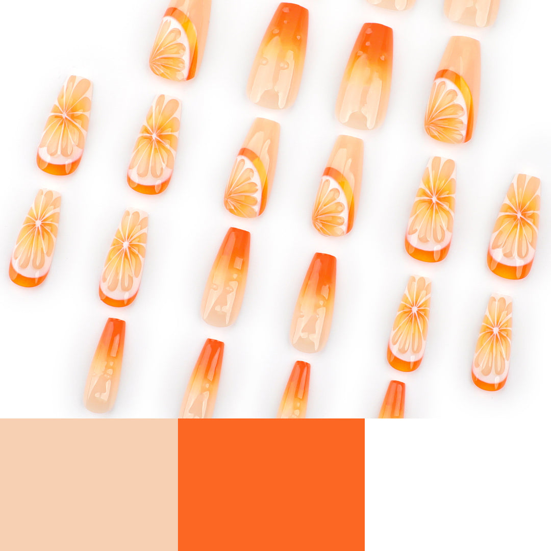 Kunstvolle Nagelverlängerungen im Frucht-Design Karnz