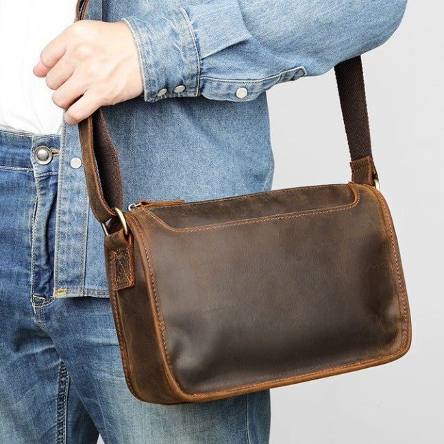 Klassische Leder Umhängetasche