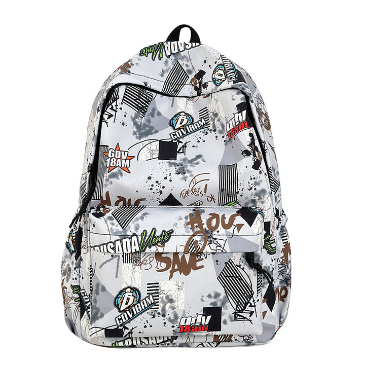 Grafikmuster-Schulrucksack