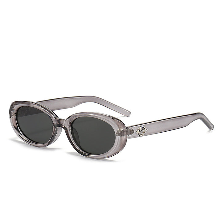 Stylisch Schlanke Oval Sonnenbrille Karnz