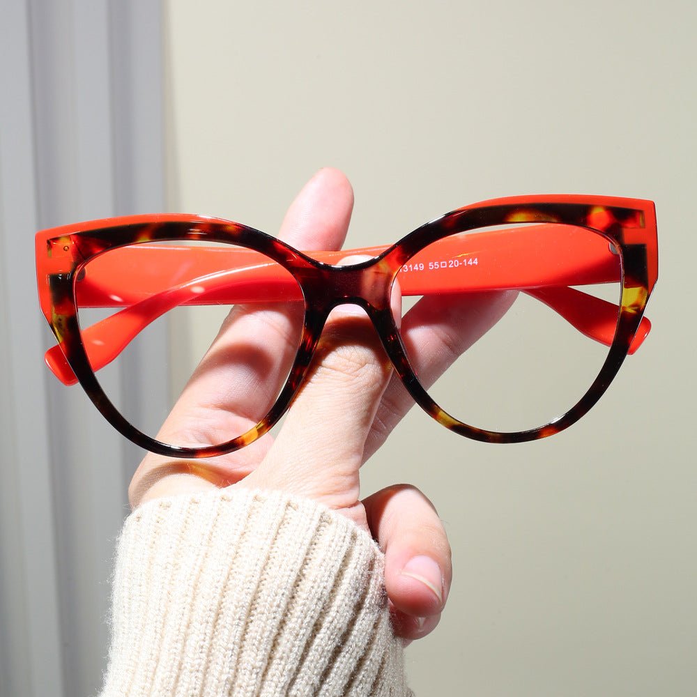 Damen Cat-Eye Sonnenbrille mit extravagantem Rahmen und UV-Schutz Karnz