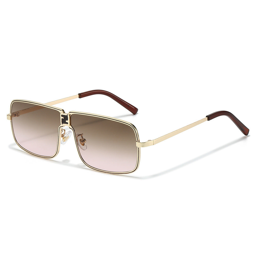 Hochmodische geometrische Rahmen-Sonnenbrille Karnz