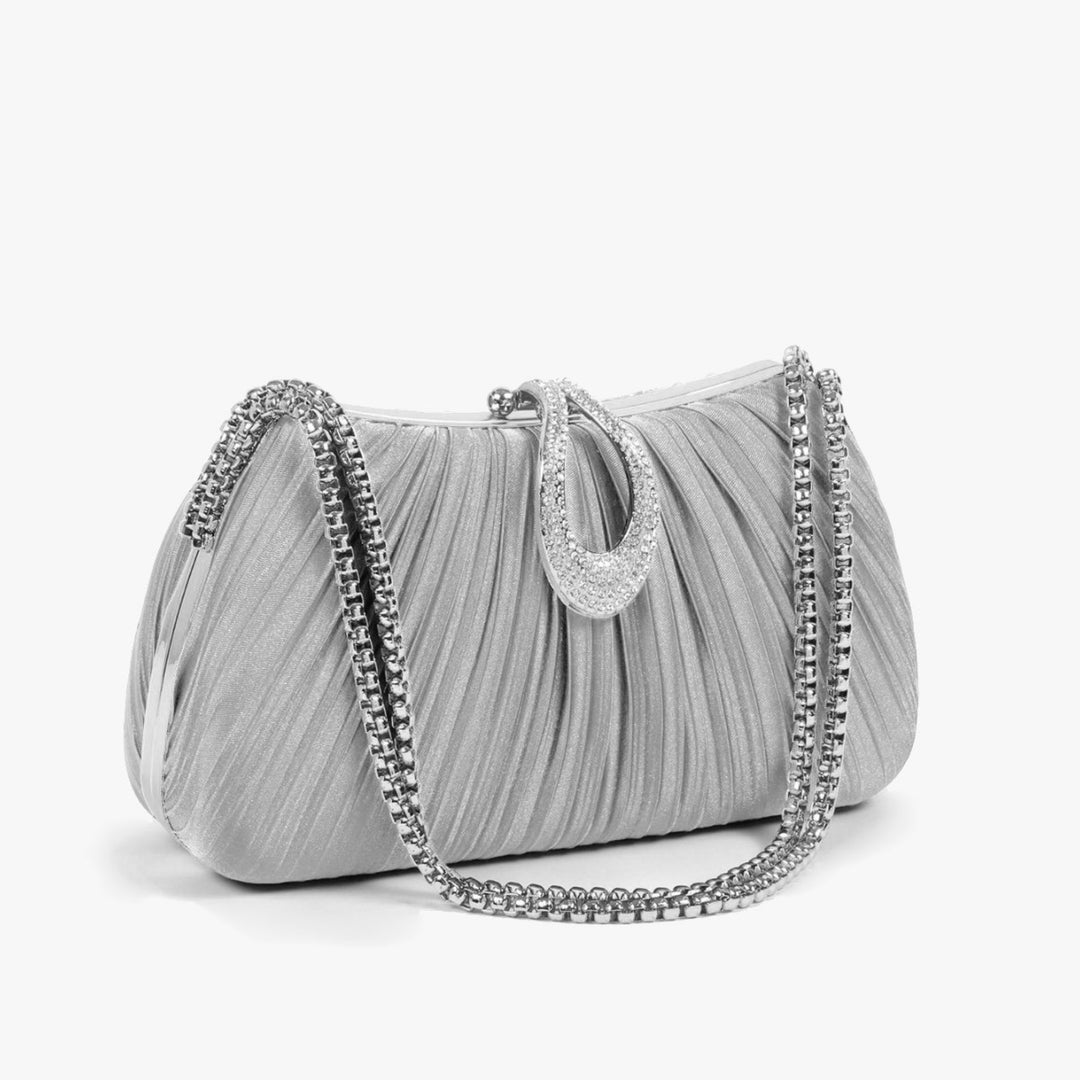 Luxuriöse plissierte Abend-Clutch