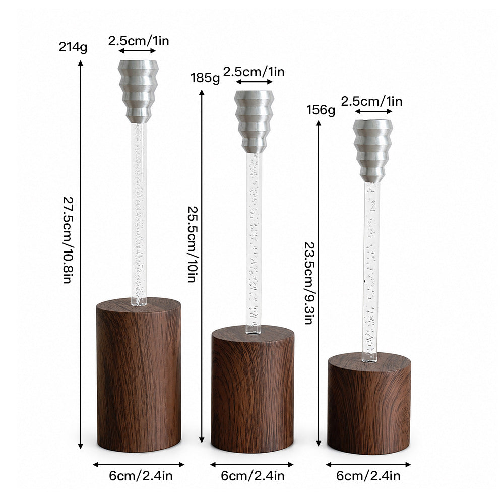 Dekoratives Glas und Holz