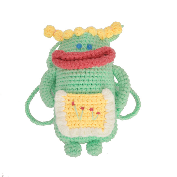 Süßer gehäkelter Bienen-Mini-Rucksack