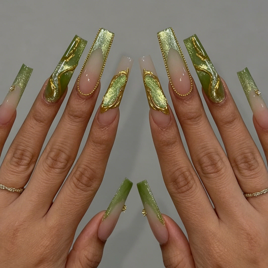 Künstlerisches Acryl-Nägel-Design Karnz