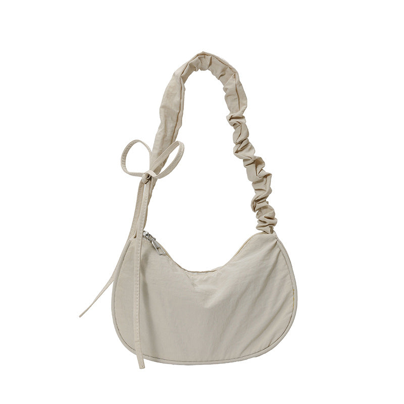 WoTexturiertes Stoff Sling Bag Karnz