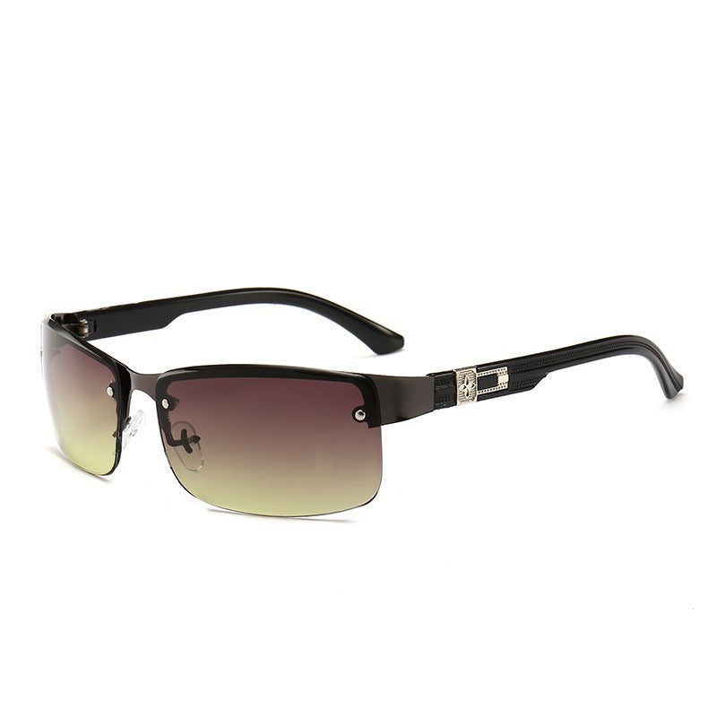 Damen stilvolle quadratische Sonnenbrille mit vergoldeten Akzenten Karnz