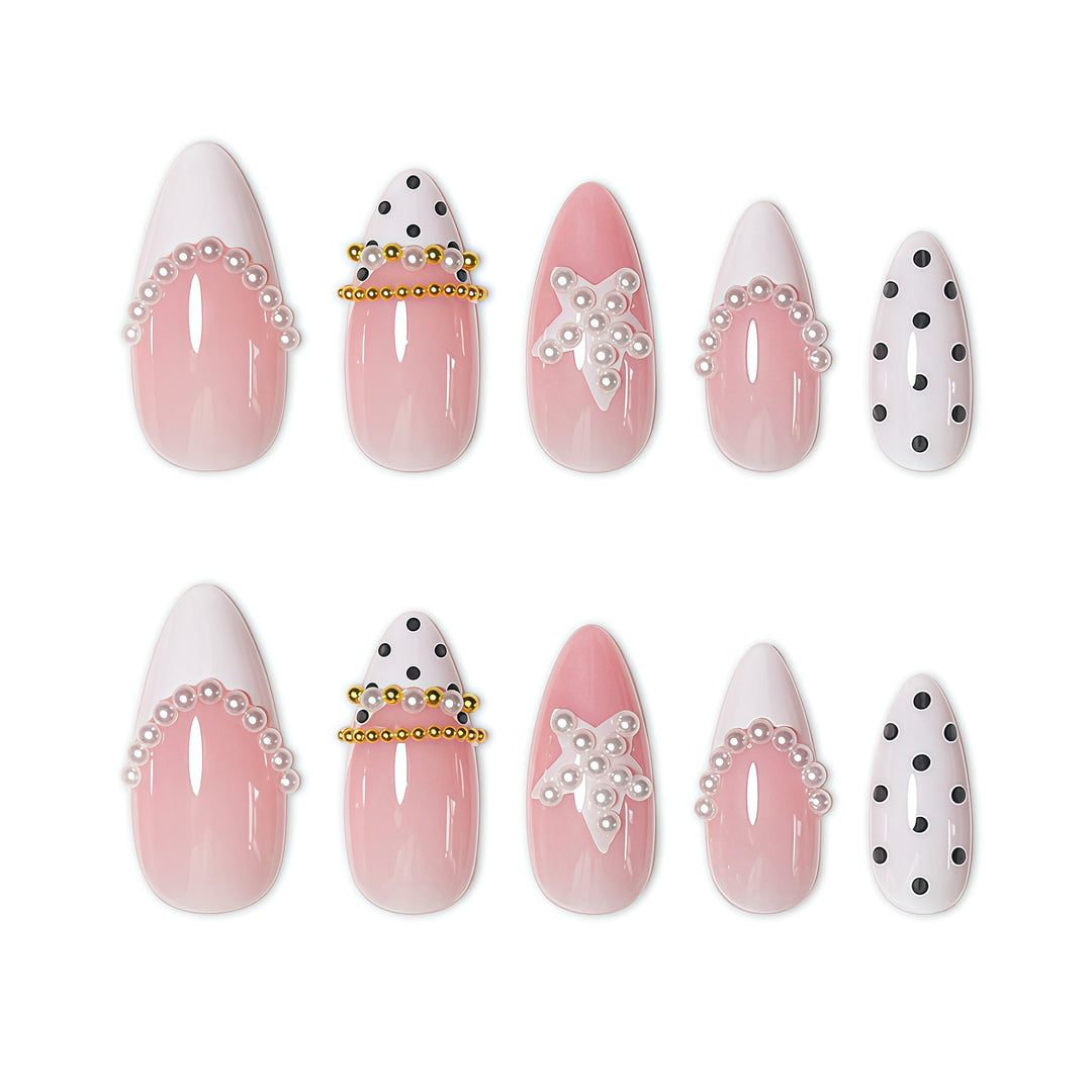 Stylische dekorative Stiletto-Nagelverlängerungen Karnz