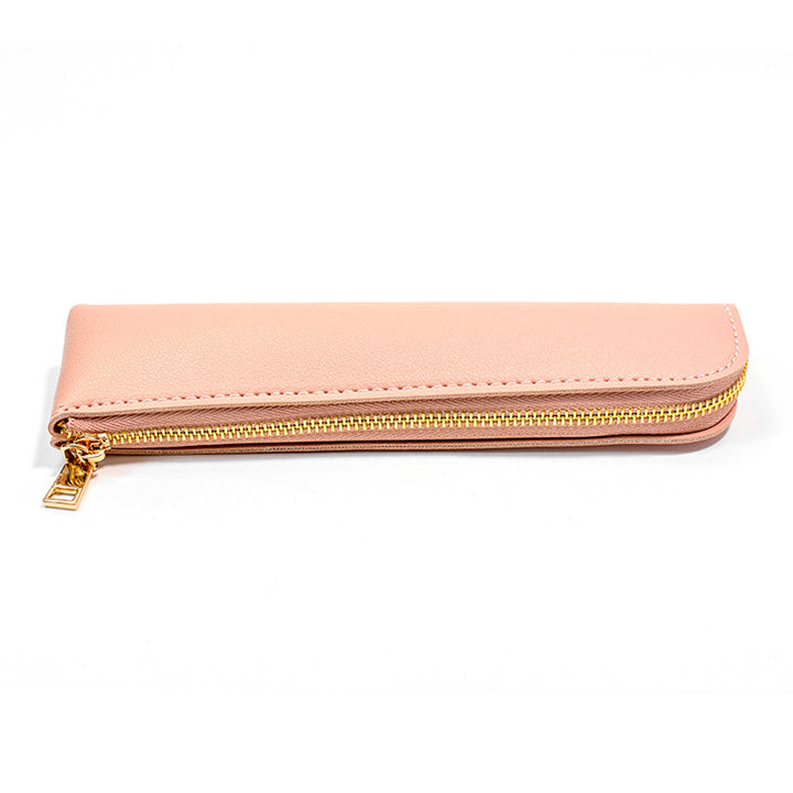 Premium Leder Reißverschluss Bleistift Etui Karnz