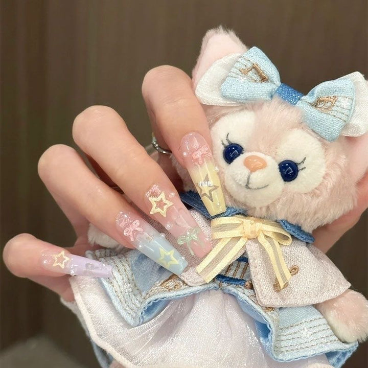 Künstlerisch themed Press-On Nagelverlängerungen