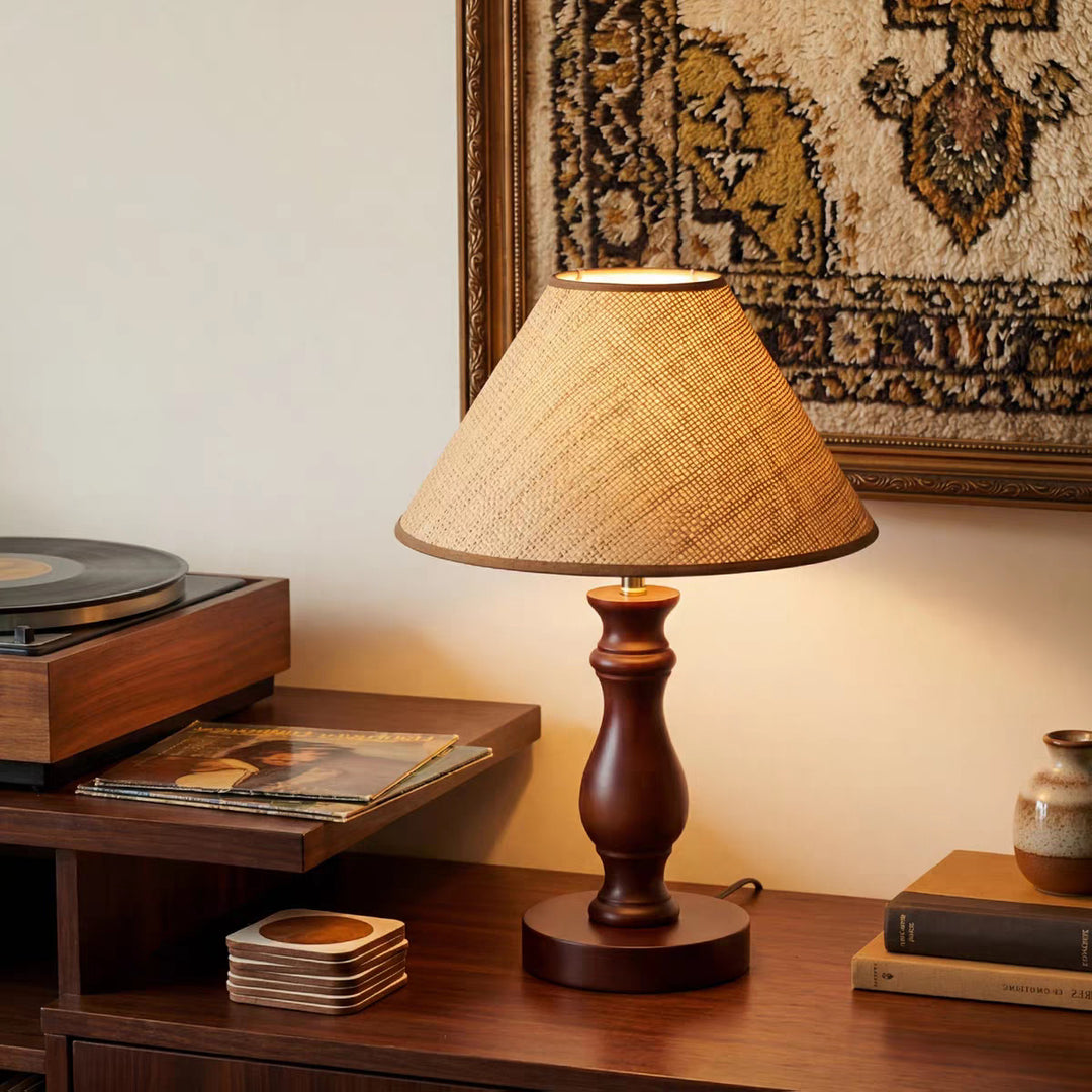 Rustikale Designer-Tischlampe