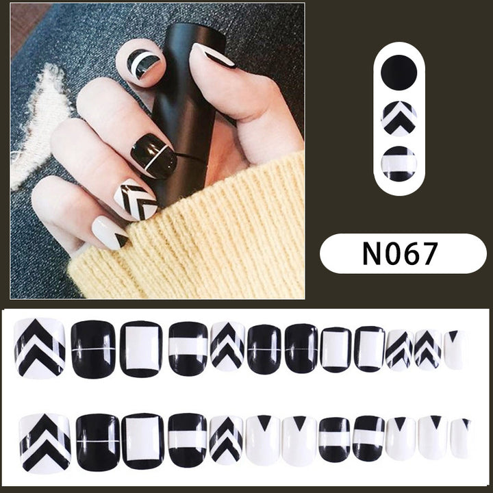 Geometrisches Muster Press-On Nagelset