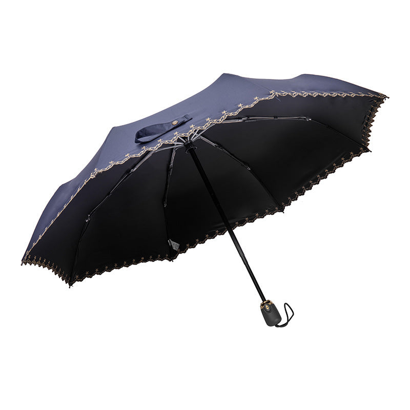 Damen eleganter Kunstfellschirm Karnz