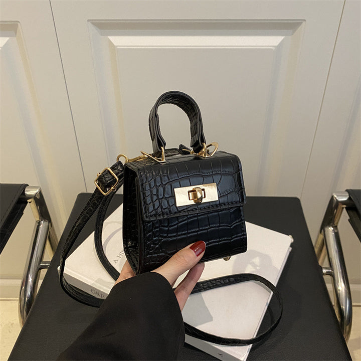 Elegante Kroko-Prägung Handtasche