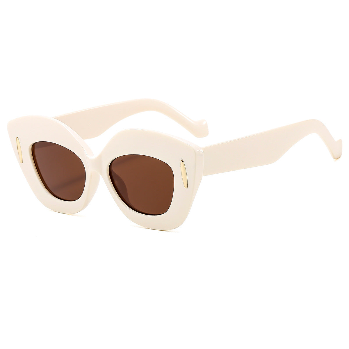 Damen Cat-Eye Sonnenbrille mit luxuriösen Designelementen Karnz