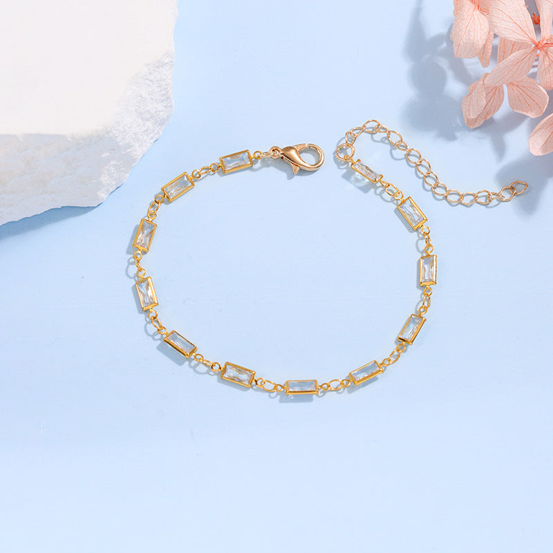 Elegante Glas-Ketten-Armband Karnz