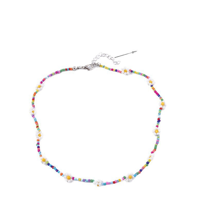 Buntes floral Perlenhalsband Karnz