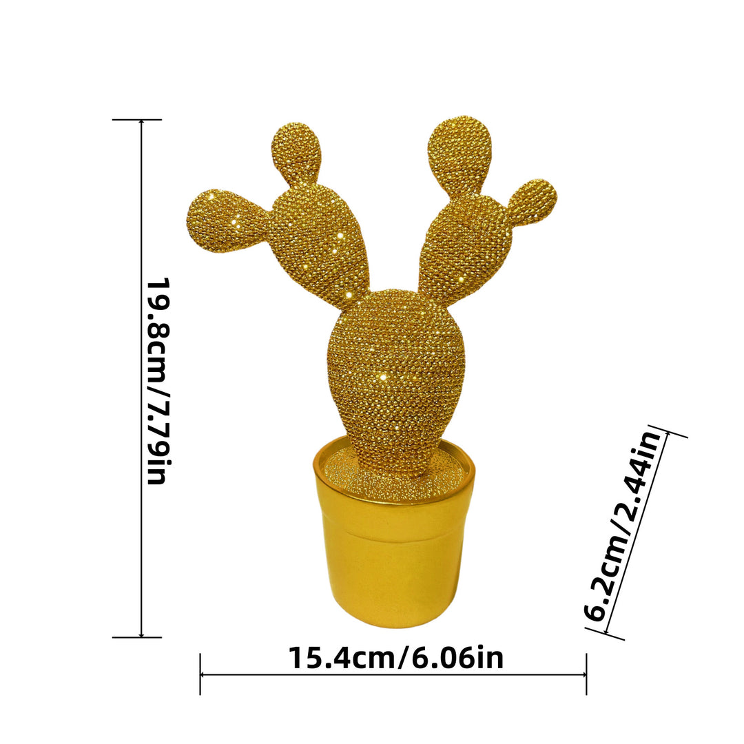 Glitzernde Kaktus Deko Figur Karnz