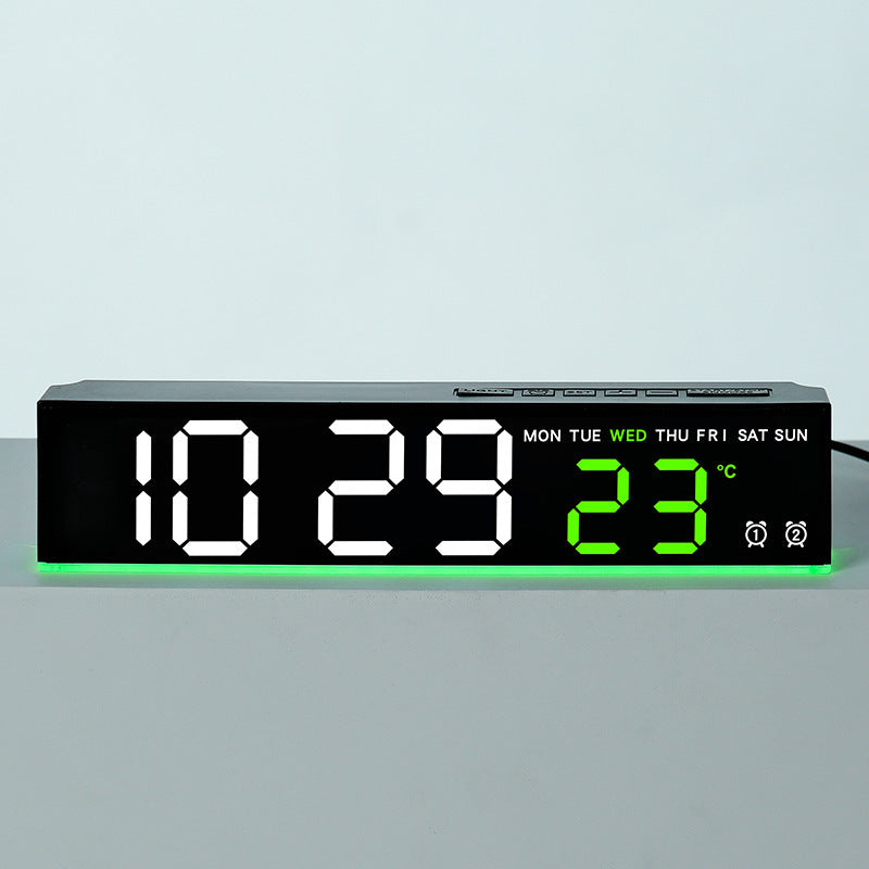 Digitaler Wandwecker mit Großen Led-Ziffern und Temperaturanzeige Karnz