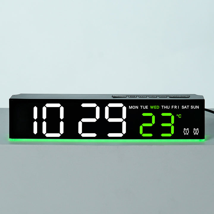 Digitaler Wandwecker mit Großen Led-Ziffern und Temperaturanzeige Karnz