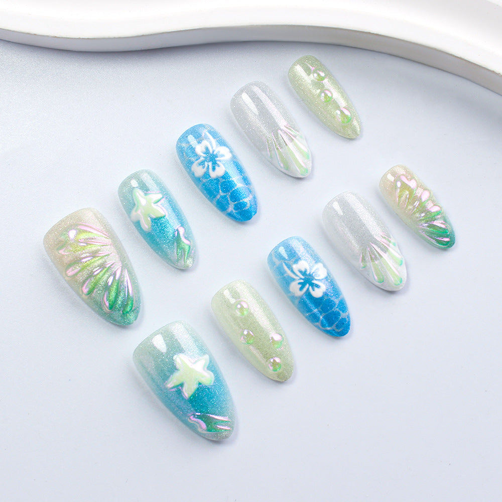 Künstlerische Gel-Nagelspitzen Karnz