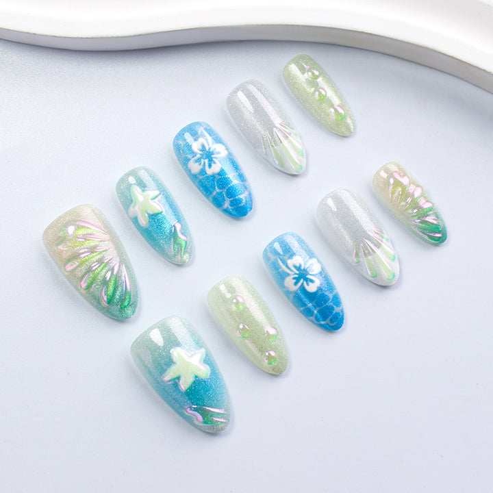 Künstlerische Gel-Nagelspitzen Karnz