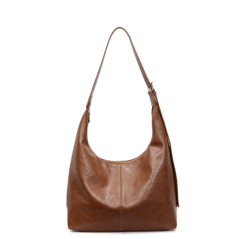 Premium Leder Slouchy Handtasche Karnz