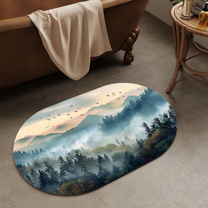 Luxuriöse abstrakte Marmor-Design-Badmatte