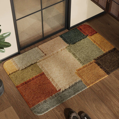 Texturiertes Patchwork Teppich