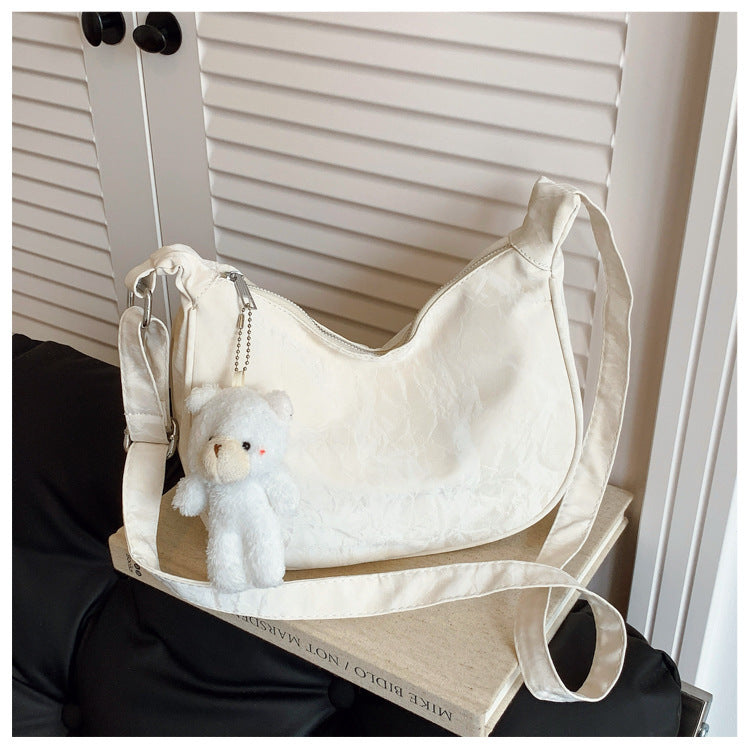 Zeitgenössische Weiche Leder Schultertasche Karnz