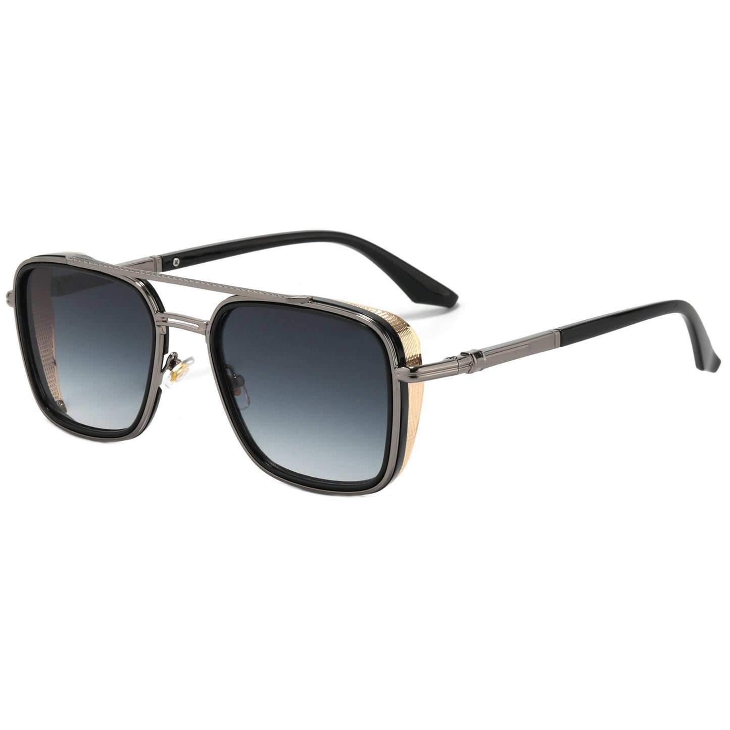 Damen Modische oversized Sonnenbrille mit luxuriösen Akzenten Karnz